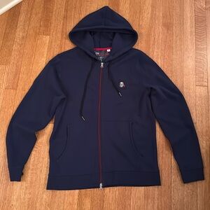 Robert Graham Full Zip-Up Skull Embroidery Logo